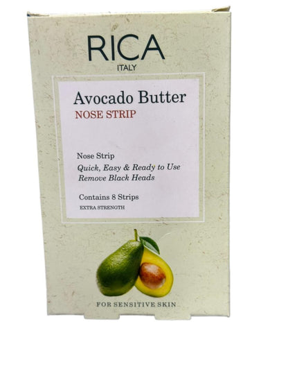 Rica Avocado Butter Nose Strip for Sensitive Skin 8 Strips
