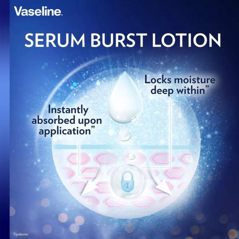 Vaseline Gluta-Hya Serum Burst Lotion Healthy Bright Overnight Radiance Repair 200ml