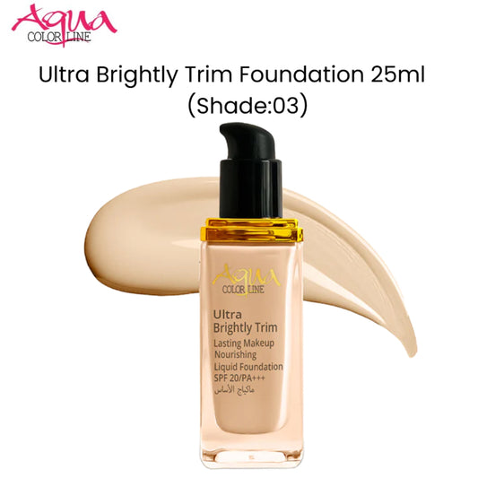 Aqua Color Line Ultra Brightly Trim Foundation 25ml (Shade:03)