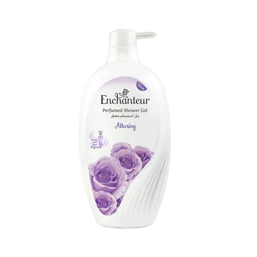 Enchanteur Alluring Perfumed Shower Gel 550ml – Deep Cleansing Moisturizing Body Wash with Long Lasting Floral Fragrance for 