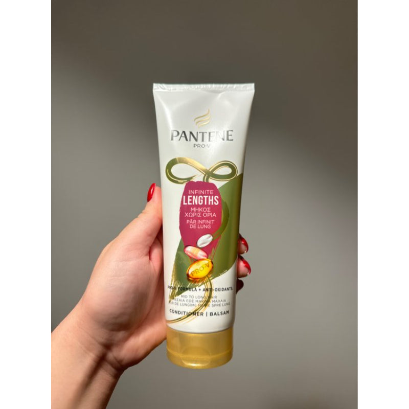 Pantene Pro-V Infinite Lengths Conditioner with Pro-V Formula & Antioxidants 220 ml Strengthening & Length-Enhancing Hair Car