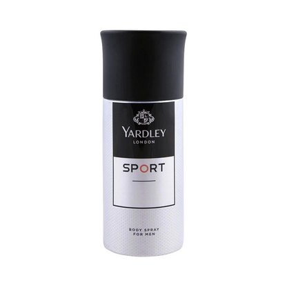 Yardley London Sport Body Spray for Men 150 ml Energetic Masculine Fragrance & Long‑Lasting Freshness