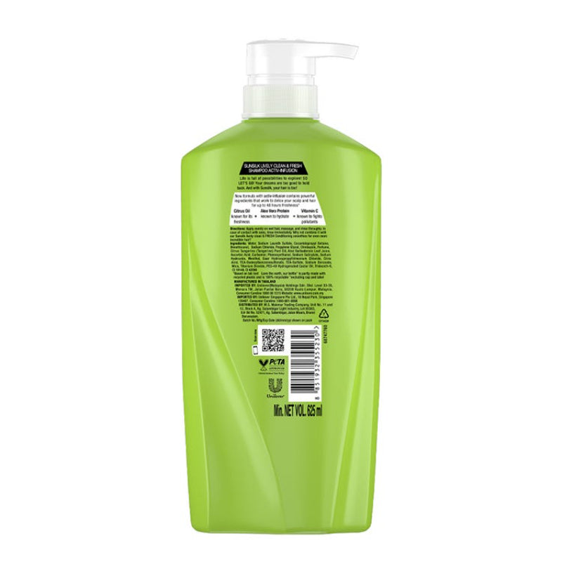 Sunsilk Lively Clean & Fresh Shampoo 625ml
