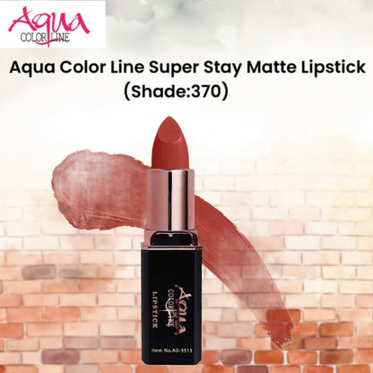 Aqua Color Line Super Stay Matte Lipstick (Shade:370)