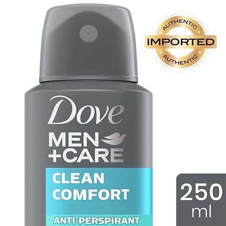 Dove Men + Care Clean Comfort Antiperspirant Deodorant Spray 250ml