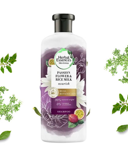 Herbal Essences Passion Flower & Rice Milk Shampoo Paraben Free 400ml