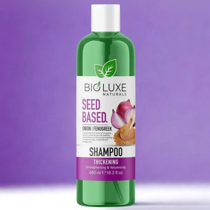Bioluxe Naturals Seed Based Onion & Fenugreek Thickening Shampoo 480ml
