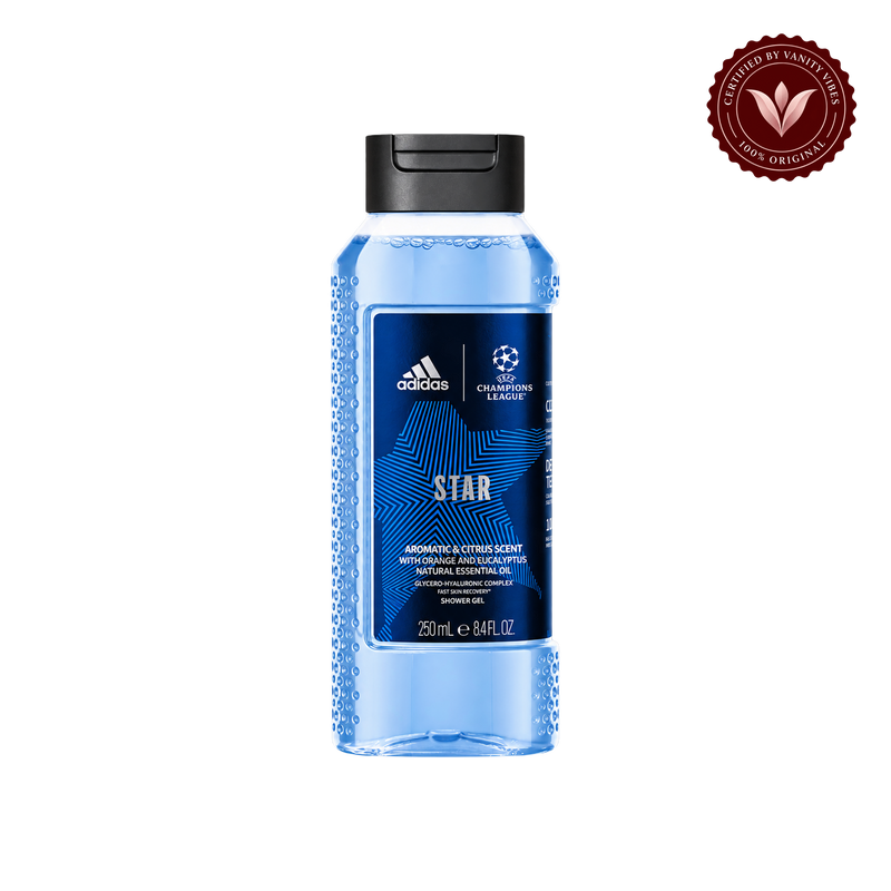 Adidas Champions League Star Aromatic & Citrus Scent Shower Gel 250ml — front product only