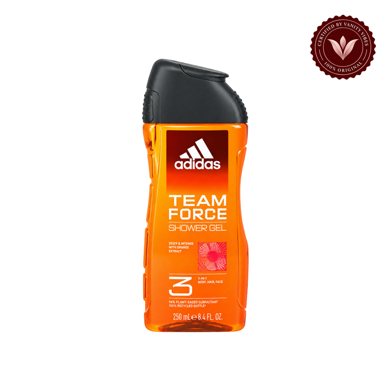 Adidas Team Force 3-in-1 Body, Hair & Face Shower Gel 250ml — alternate product view