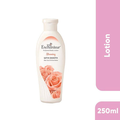 Enchanteur Stunning Smooth Perfumed Body Lotion 250ml - Deep Moisturizing Floral Fragrance Lotion for Soft, Smooth & Radiant 