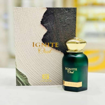 Ahmed Al Maghribi Ignite Oud Eau de Parfum 60ml - Long Lasting Original Rich Oud Unisex Fragrance for Men & Women