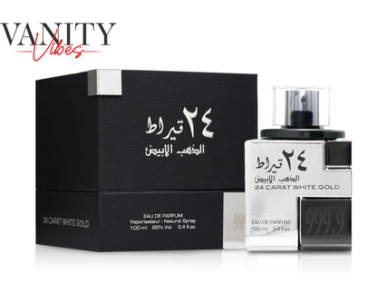 Lattafa 24 Carat White Gold Eau De Parfum 100ml | Original Long Lasting Perfume