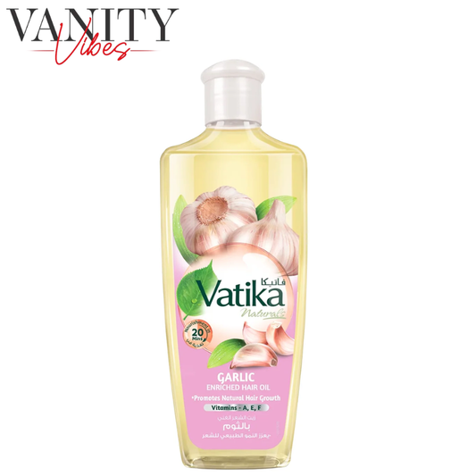 Vatika Naturals Garlic Enriched Hair Oil Vitamins A E & F 100ml