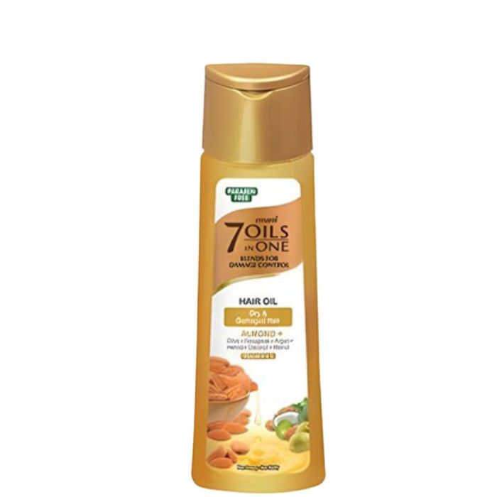 Emami 7 Oils in One Almond Hair Oil 50ml – Nourishing Hair Care Oil for Strong, Smooth, Shiny & Healthy Hair Daily Use