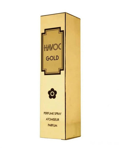 Havoc Gold Perfume Spray Atomiseur Parfum 75ml – Long Lasting Luxury Masculine Fragrance Body Spray