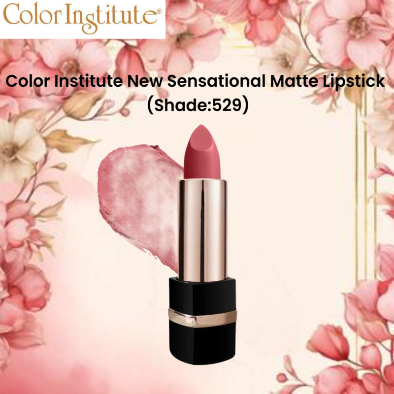 Color Institute New Sensational Matte Lipstick (Shade:529)