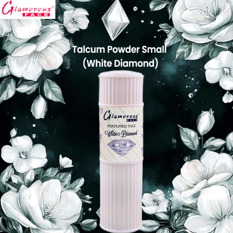 Glamorous Face Talcum Powder Small (White Diamond)