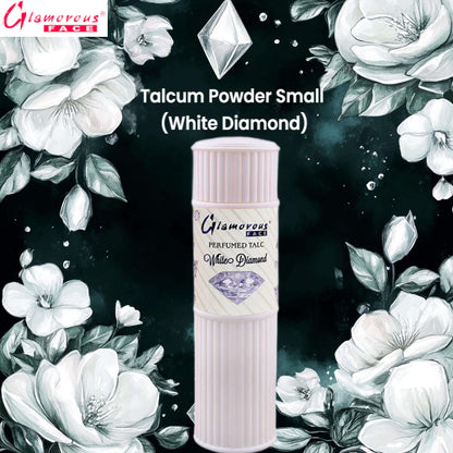 Glamorous Face Talcum Powder Small (White Diamond)