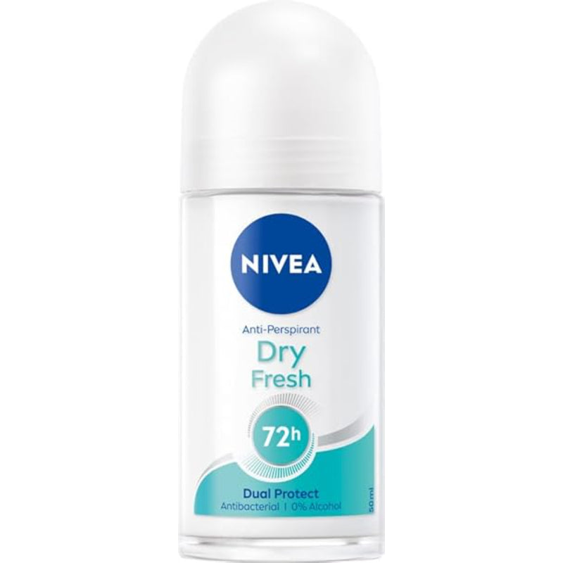 Nivea Dry Fresh Dual Protect 72h Anti Perspirant Deodorant Roll On 50ml