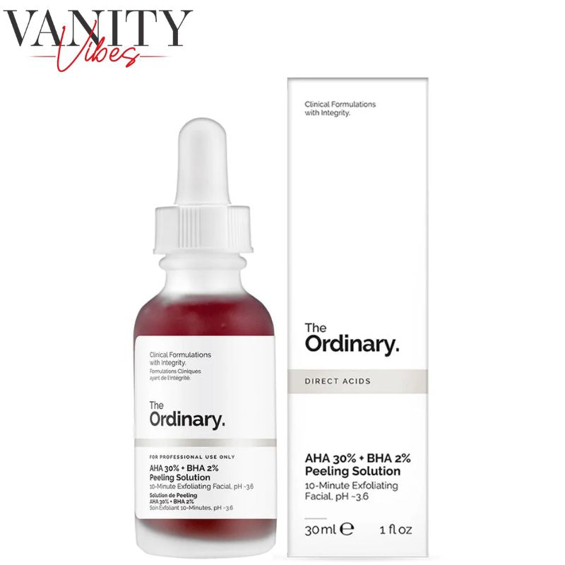 The Ordinary AHA 30% + BHA 2% Peeling Solution 30 ml Exfoliating & Brightening Treatment (K Beauty)