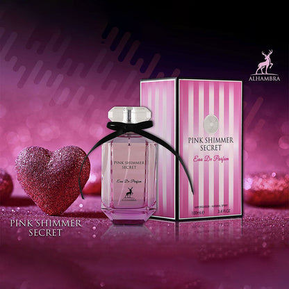 Maison Alhambra Alhambra Pink Shimmer Secret Perfume for Women 100ml Long-Lasting Feminine & Glamorous Fragrance