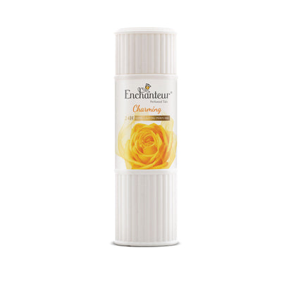 Enchanteur Charming Perfumed Talc Powder 125g – Long Lasting Floral Fragrance Body Powder for Soft Fresh Skin & Odor Protecti