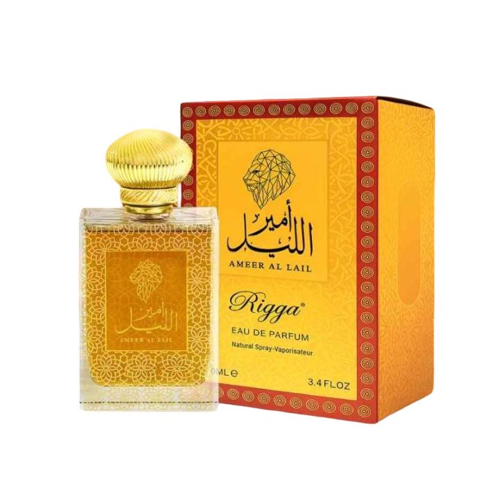 Rigga Ameer Al Lail Eau De Parfum 100ml – Long Lasting Rich Oriental Woody Spicy Fragrance Perfume for Men Strong Luxury Nigh