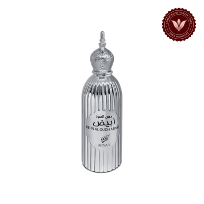 Dehn al Oudh Abiyad by Afnan Eau de Parfum 100ml for Men And Women — front product image, transparent background