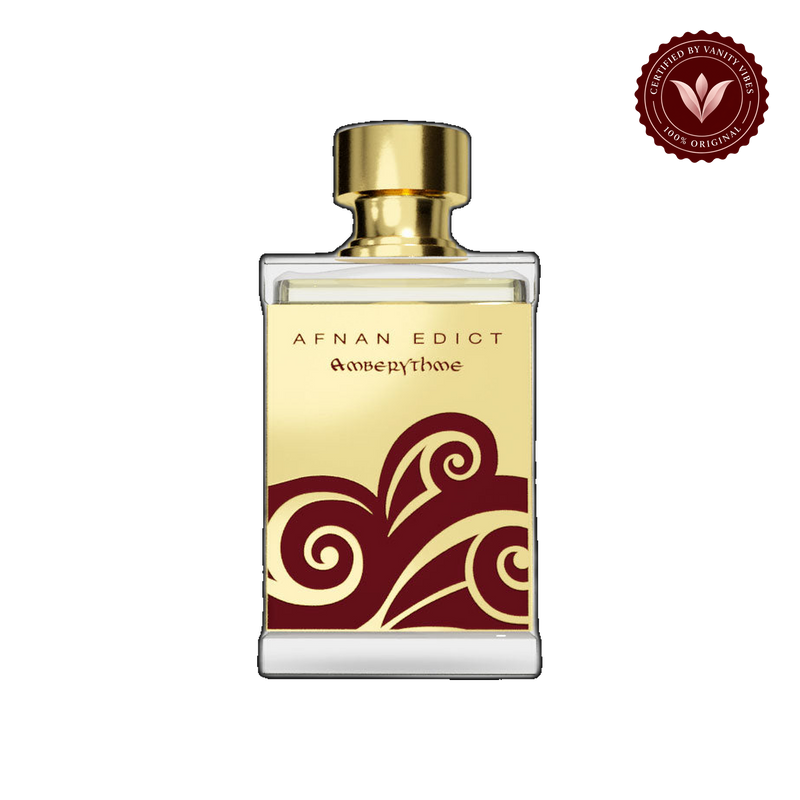 Afnan Edict Amberythme Extrait De Parfum 80ml — front single product, transparent background