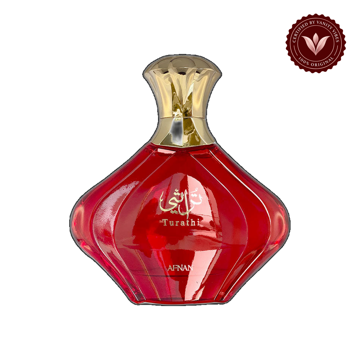 Afnan Turathi Red Femme Eau de Parfum for Women 90ml — front single product, transparent background
