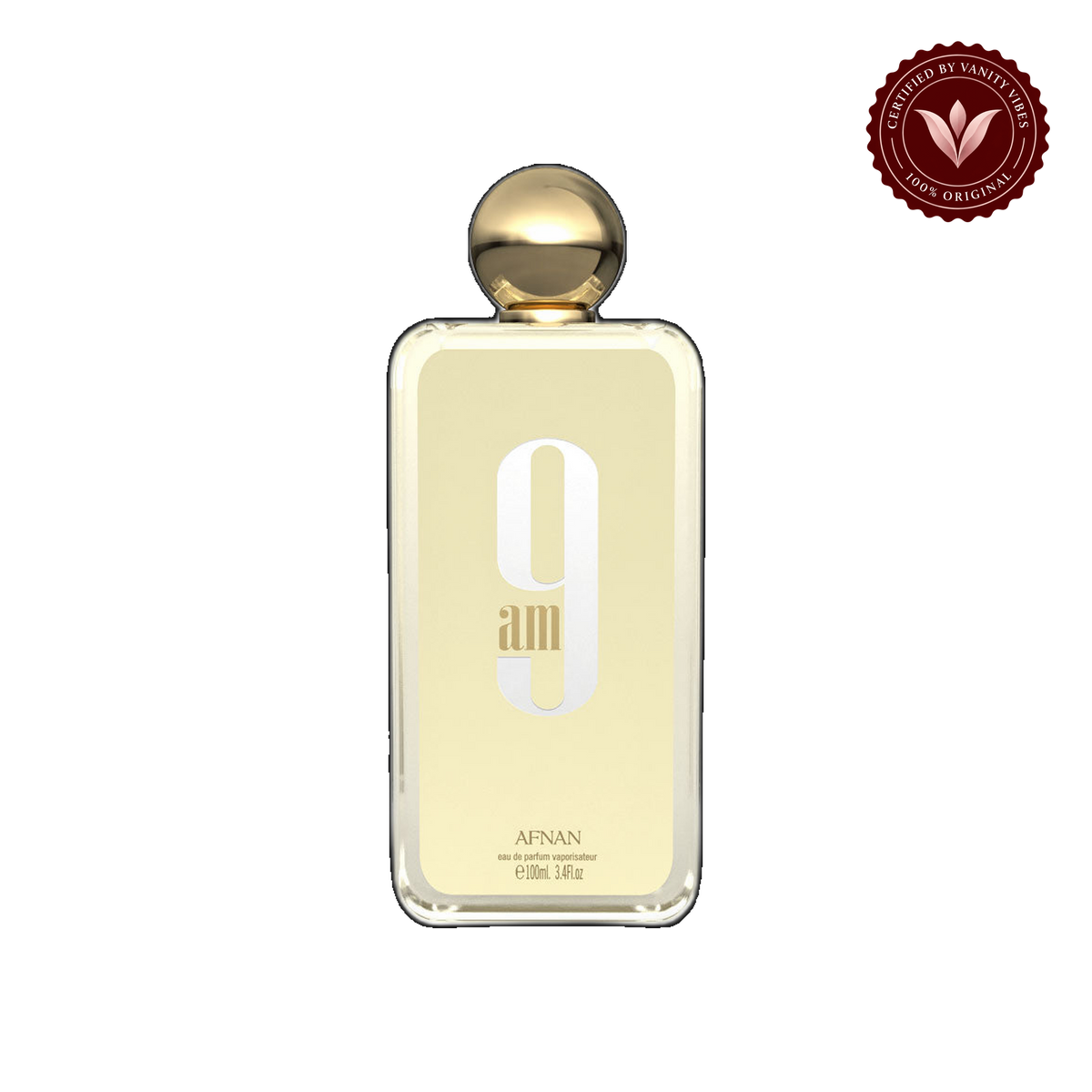 Afnan 9am EDP Perfume 100ml — front single product, transparent background