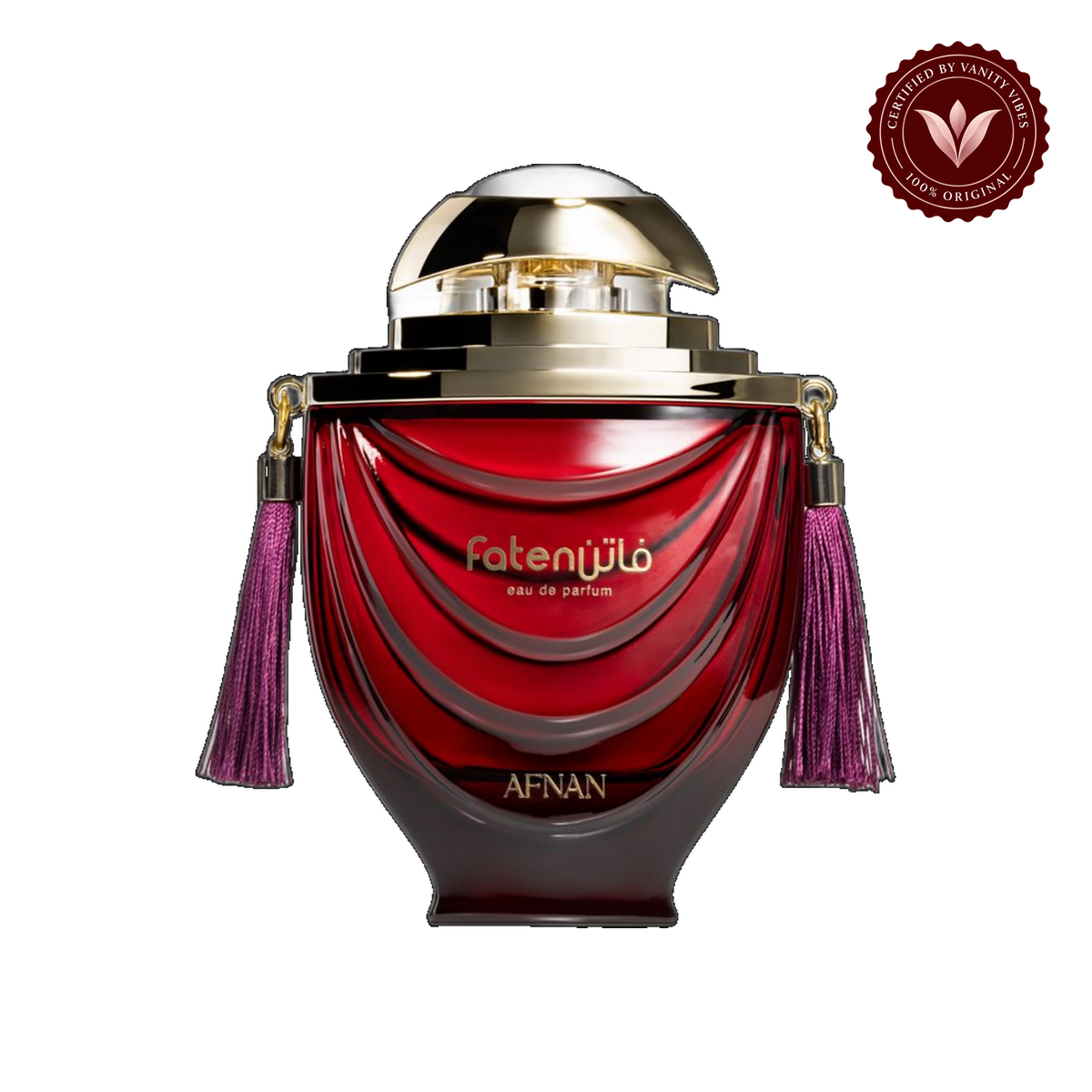 AFNAN Faten Red EDP 100ML — front single product, transparent background