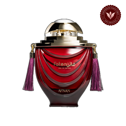 AFNAN Faten Red EDP 100ML — front single product, transparent background