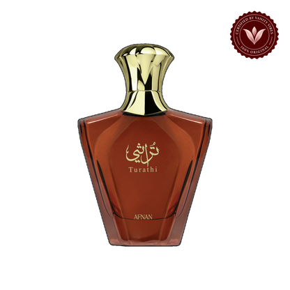 Afnan Turathi Brown Edp 90ml — front single product, transparent background