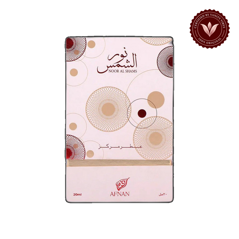 Afnan Noor Al Shams Oil Perfume 20ml — alternate product view, transparent background