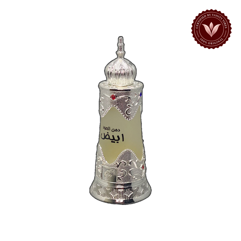 Afnan Concentrated Perfume Oil Dehn al Oudh Abiyad 20ml — alternate product view, transparent background
