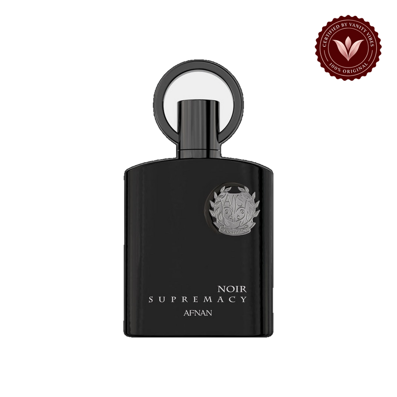 Afnan Supremacy Noir EDP 100ml — front single product, transparent background