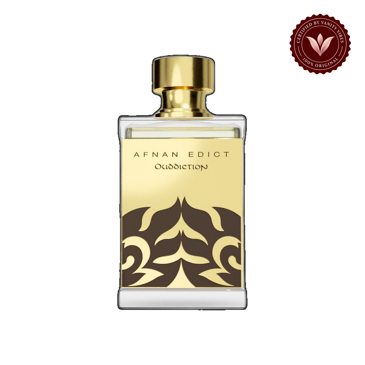 Afnan Edict Ouddiction Extrait De Parfum 80ml — front single product, transparent background