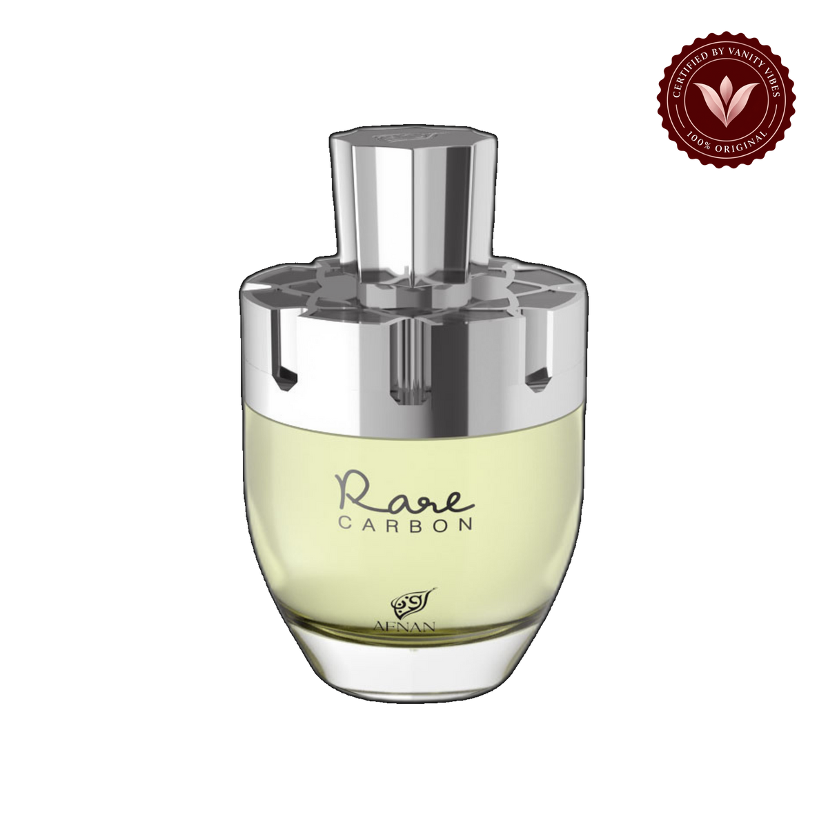 Afnan Rare Carbon EDP for Men 100ml — front single product, transparent background