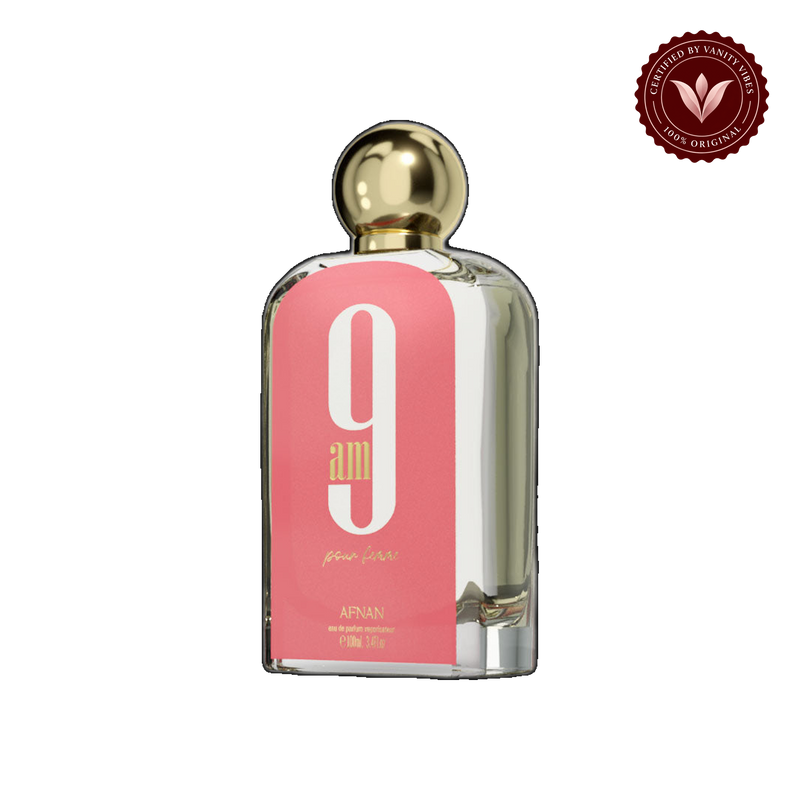 9 am Pour Femme by Afnan EDP 100ml for Women — alternate product view, transparent background