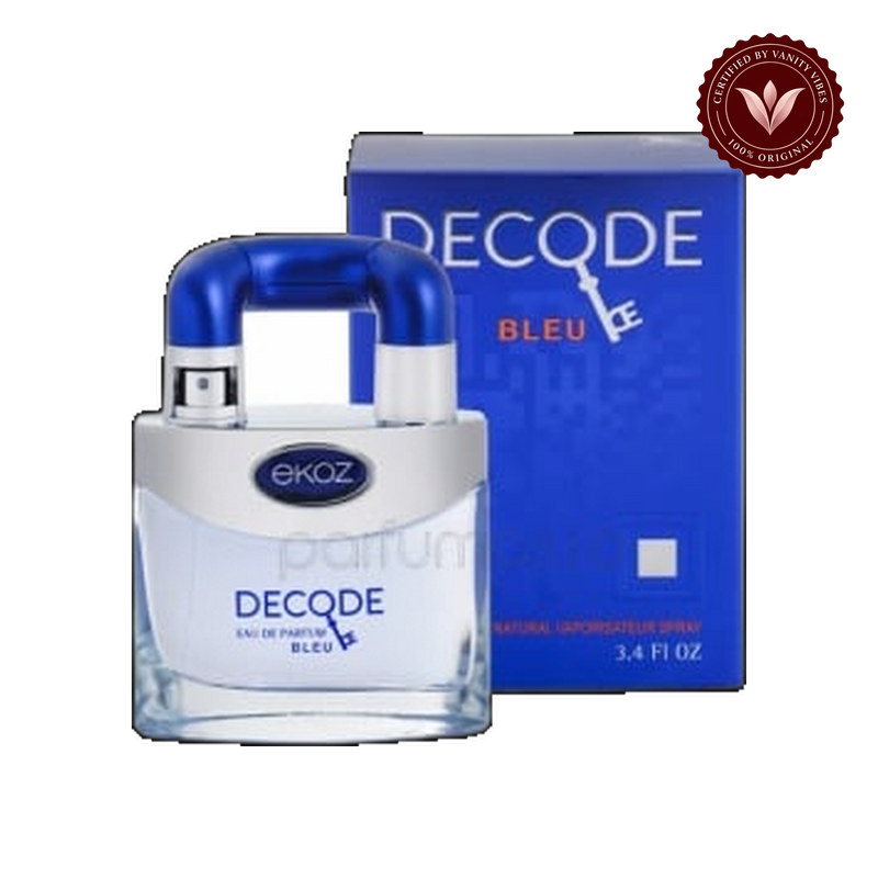 Ekoz Decode Bleu by Afnan EDP 100ml for Men — alternate product view, transparent background