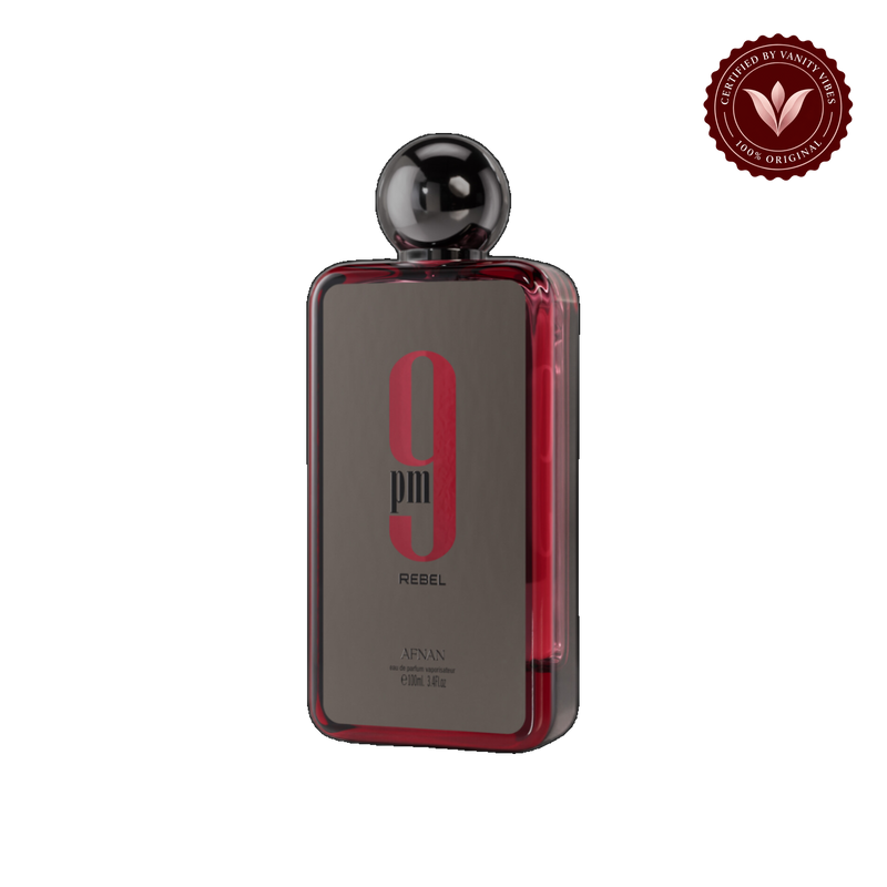 Afnan 9PM Rebel Perfume EDP 100ml - Long Lasting Fragrance for Men & Women — alternate product view, transparent background
