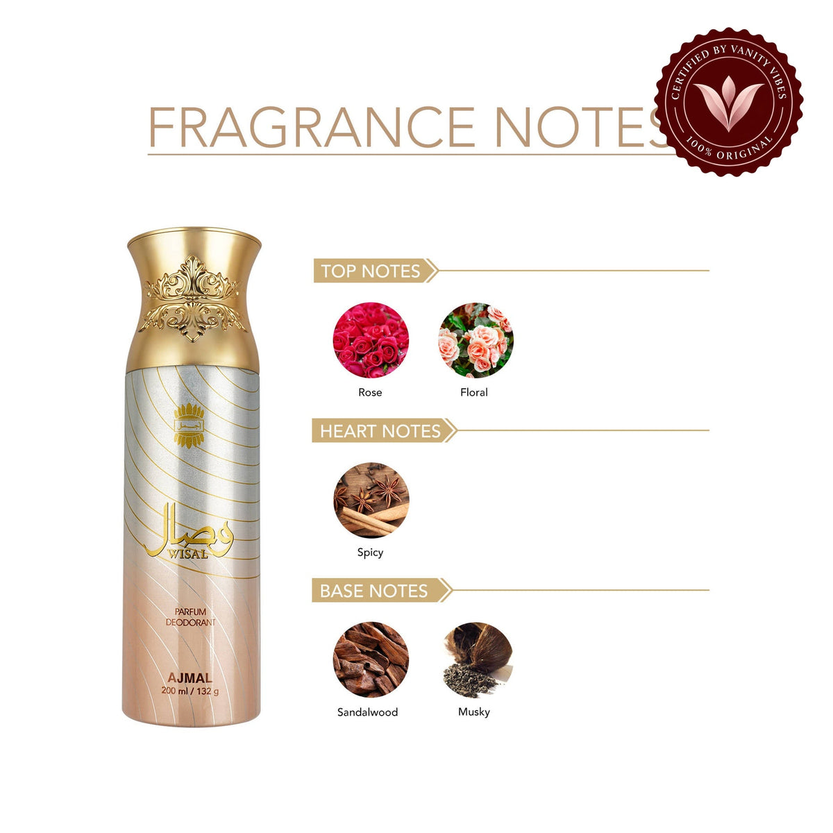 Ajmal Wisal Perfume Deodorant 200ml — alternate product image