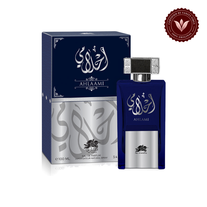 Al Fares Ahlaami Perfume 100ml — bottle and box