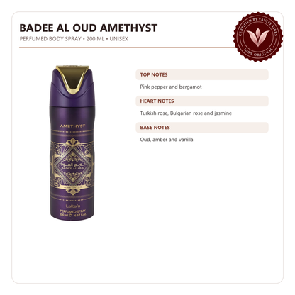 Lattafa Bade'e Al Oud Amethyst — fragrance profile