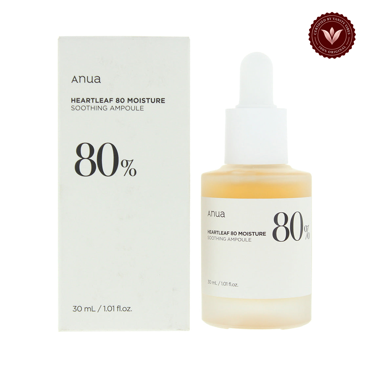 Anua Anua Houttuynia Cordata 80% Moisture Soothing Ampoule 30ml — Vanity Vibes branded product photo 1