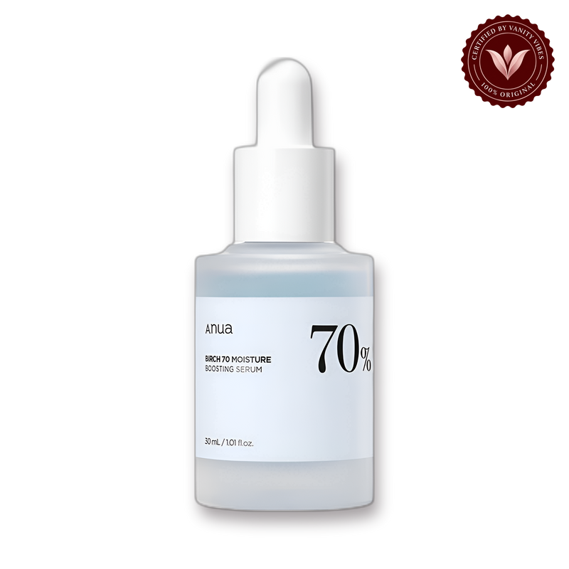 Anua Birch 70% Moisture Boosting Serum 30 ml Deep Hydration & Skin Nourishment (K Beauty) — front view