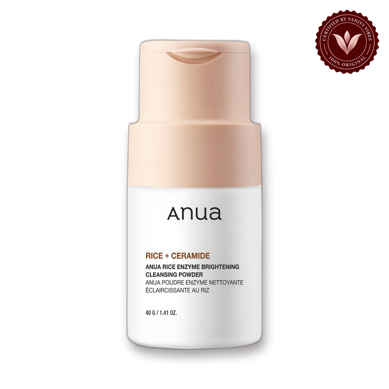 Anua Rice Ceramide Brightening Cleansing Powder 40 g Gentle Exfoliation & Skin Brightening (K Beauty) — front view