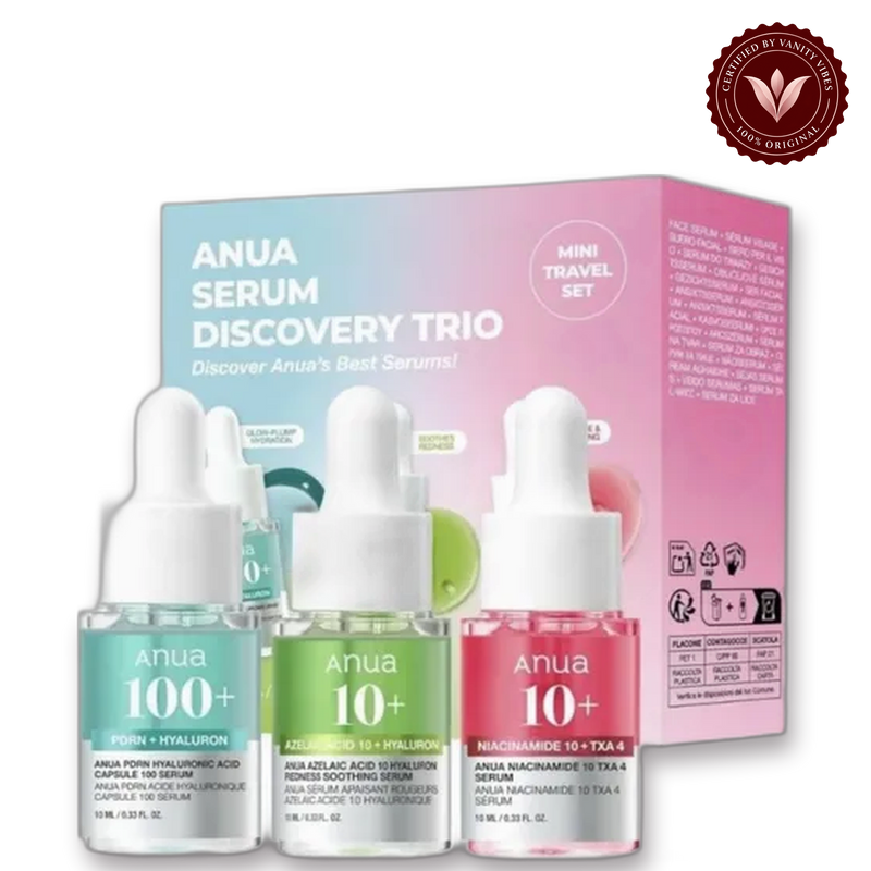 Anua Serum Mini Set 10 ml Travel-Friendly Hydration & Skin Nourishment (K Beauty) — front view