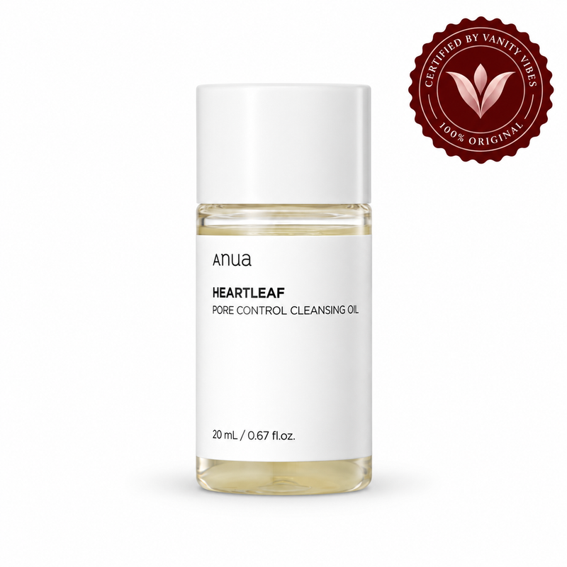 Anua Heartleaf Pore Control Cleansing Oil Mini 20ml with Vanity Vibes seal